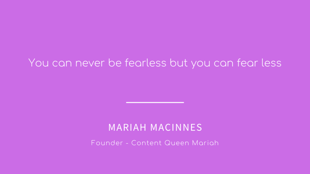 Finding purpose through fear